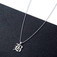 Casual Simple Style Letter Stainless Steel Men's Pendant Necklace main image 6