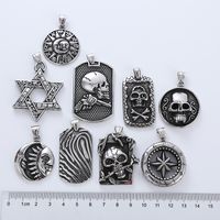Hip-Hop Punk Skull 304 Stainless Steel No Inlaid Women's main image 7