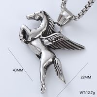 Punk Streetwear Owl Horse 304 Stainless Steel No Inlaid Men'S main image 2