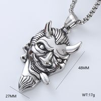 Punk Streetwear Owl Horse 304 Stainless Steel No Inlaid Men'S main image 4