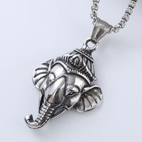 Hip-Hop Streetwear Cool Style Lion Elephant 304 Stainless Steel No Inlaid Men'S main image 8