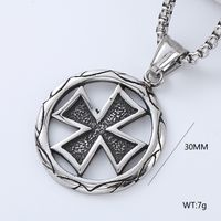 Punk Style Cool Star Acier Inoxydable Hommes Collier Pendentif main image 6