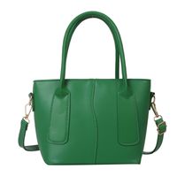 Women's Pu Leather Solid Color Basic Streetwear Bucket Zipper Shoulder Bag Crossbody Bag Bucket Bag sku image 4