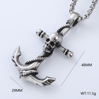 Punk Cool Style Anchor 304 Stainless Steel No Inlaid Men'S sku image 5