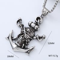 Punk Cool Style Anchor 304 Stainless Steel No Inlaid Men'S sku image 7