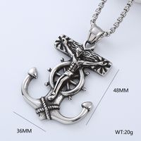 Punk Cool Style Anchor 304 Stainless Steel No Inlaid Men'S sku image 8