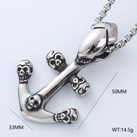 Punk Cool Style Anchor 304 Stainless Steel No Inlaid Men'S sku image 9