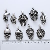 Punk Streetwear Cool Style Skull 304 Stainless Steel No Inlaid Men'S Necklace Pendant main image 1