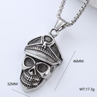 Punk Streetwear Cool Style Skull 304 Stainless Steel No Inlaid Men'S Necklace Pendant sku image 2