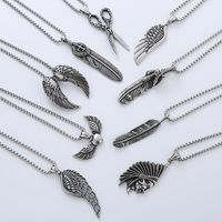 Streetwear Cool Style Wings 304 Stainless Steel No Inlaid Men'S Necklace Pendant main image 7