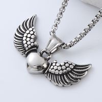 Streetwear Cool Style Wings 304 Stainless Steel No Inlaid Men'S Necklace Pendant main image 3