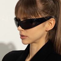 Hip-hop Exaggerated Punk Color Block Ac Special-shaped Mirror Full Frame Women's Sunglasses main image 4