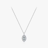 Simple Style Eye Sterling Silver Plating Zircon 14k Gold Plated Pendant Necklace main image 2