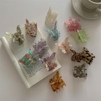 Fairy Style Butterfly Leopard Acetic Acid Sheets Handmade Hair Claws main image 2