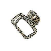 Simple Style Solid Color Leopard Rectangle Acetic Acid Sheets Hair Claws main image 4