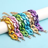Artistic Solid Color Arylic Wholesale Bracelets main image 4
