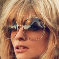 Sweet Solid Color Ac Round Frame Full Frame Women's Sunglasses main image 3