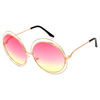 Sweet Solid Color Ac Round Frame Full Frame Women's Sunglasses sku image 7