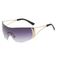 Lady Solid Color Ac Square Frameless Women's Sunglasses sku image 1