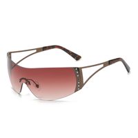 Lady Solid Color Ac Square Frameless Women's Sunglasses sku image 3