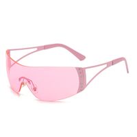 Lady Solid Color Ac Square Frameless Women's Sunglasses sku image 2
