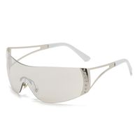 Lady Solid Color Ac Square Frameless Women's Sunglasses sku image 4