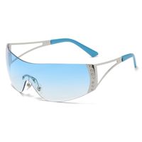 Lady Solid Color Ac Square Frameless Women's Sunglasses sku image 5