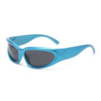 Simple Style Color Block Pc Square Full Frame Sports Sunglasses main image 4