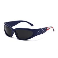 Simple Style Color Block Pc Square Full Frame Sports Sunglasses main image 1