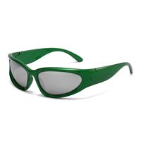 Einfacher Stil Farbblock Pc Quadrat Vollbild Sport Sonnenbrille sku image 21