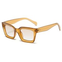 Streetwear Solid Color Ac Square Full Frame Women's Sunglasses sku image 2