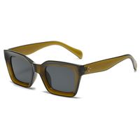 Streetwear Solid Color Ac Square Full Frame Women's Sunglasses sku image 6