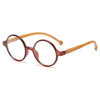 Rétro Couleur Unie Ca Cadre Rond Plein Cadre Optique Lunettes sku image 35