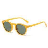 Retro Vintage Style Color Block Tac Oval Frame Full Frame Women's Sunglasses sku image 7