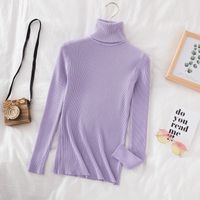 Women's Sweater Long Sleeve Sweaters & Cardigans Casual Solid Color main image 2