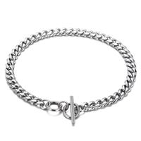 Solid Color Solid Color Stainless Steel Chain Bracelets Necklace sku image 4