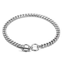 Solid Color Solid Color Stainless Steel Chain Bracelets Necklace sku image 1
