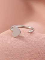 Hip-hop Heart Shape Solid Color Stainless Steel Nose Ring main image 6