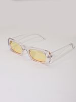 Cute Vintage Style Solid Color Pc Square Full Frame Glasses main image 5
