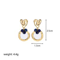 1 Pair Elegant Simple Style Roman Style Geometric Plating Inlay Copper Crystal Freshwater Pearl Zircon 18k Gold Plated Drop Earrings sku image 1
