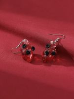 1 Paire Gothique Punk Style Cool Rose Résine Synthétique Alliage Boucles D'oreilles main image 2