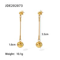 Wholesale Casual Classic Style Geometric Stainless Steel Plating 18k Gold Plated Rings Earrings Necklace sku image 5
