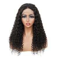 Women's African Style Party Carnival Street Real Hair Centre Parting Long Curly Hair Wigs sku image 2