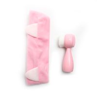 Sweet Solid Color Plastic Nylon Silica Gel Cleansing Brushes 1 Set main image 3