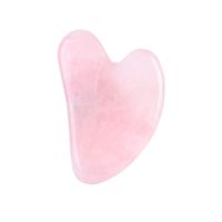 Cute Heart Shape Pink Crystal Scraping Board Massager sku image 8