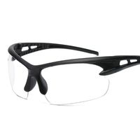 Casual Color Block Pc Special-shaped Mirror Half Frame Men's Sunglasses sku image 4
