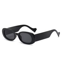 Punk Streetwear Square Ac Oval Frame Full Frame Women's Sunglasses sku image 1