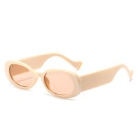 Punk Streetwear Square Ac Oval Frame Full Frame Women's Sunglasses sku image 3