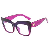 Elegant Basic Solid Color Pc Square Full Frame Women's Sunglasses sku image 7
