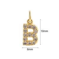 1 Piece Copper Zircon 14K Gold Plated Inlay Polished Pendant Chain main image 5